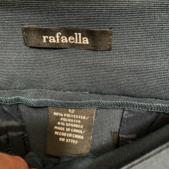 B24-Women Rafaella Dress Pants Size 12 Blue - Picture 4 of 5